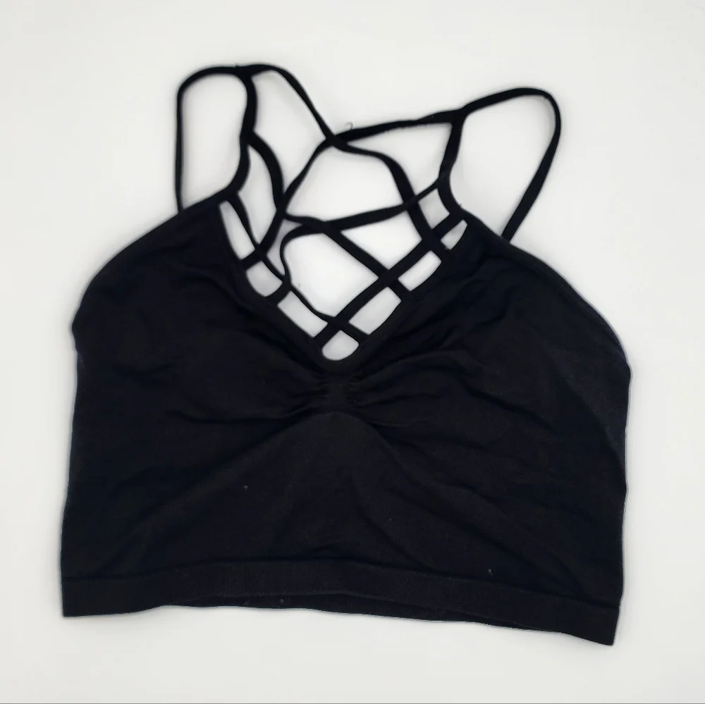 Buckle Suzette Caged Bralette Black